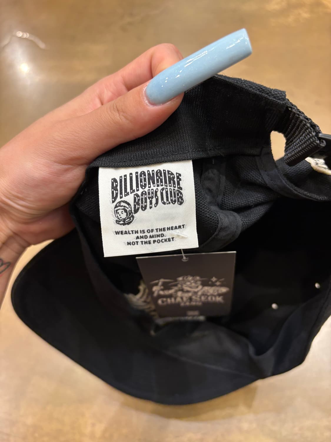 billionaire boys club 블랙 일자 캡 #csz91 상품이미지5