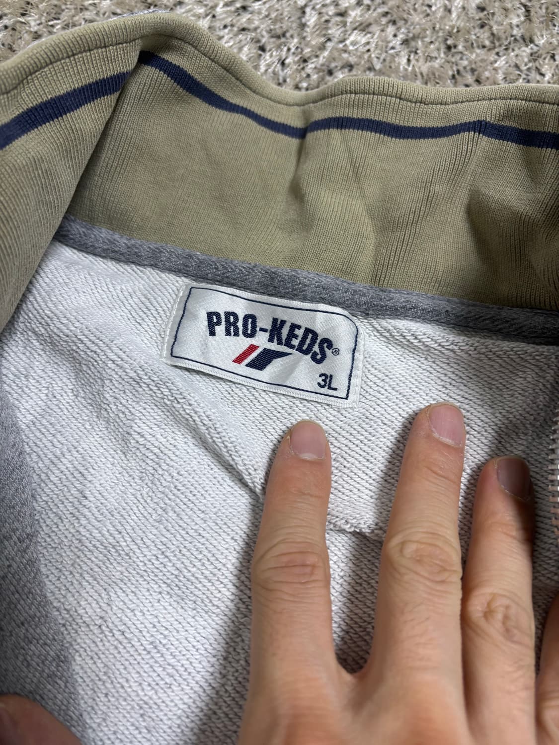 일본판 PROKEDS 반집업 맨투맨 사이즈 110 상품이미지6