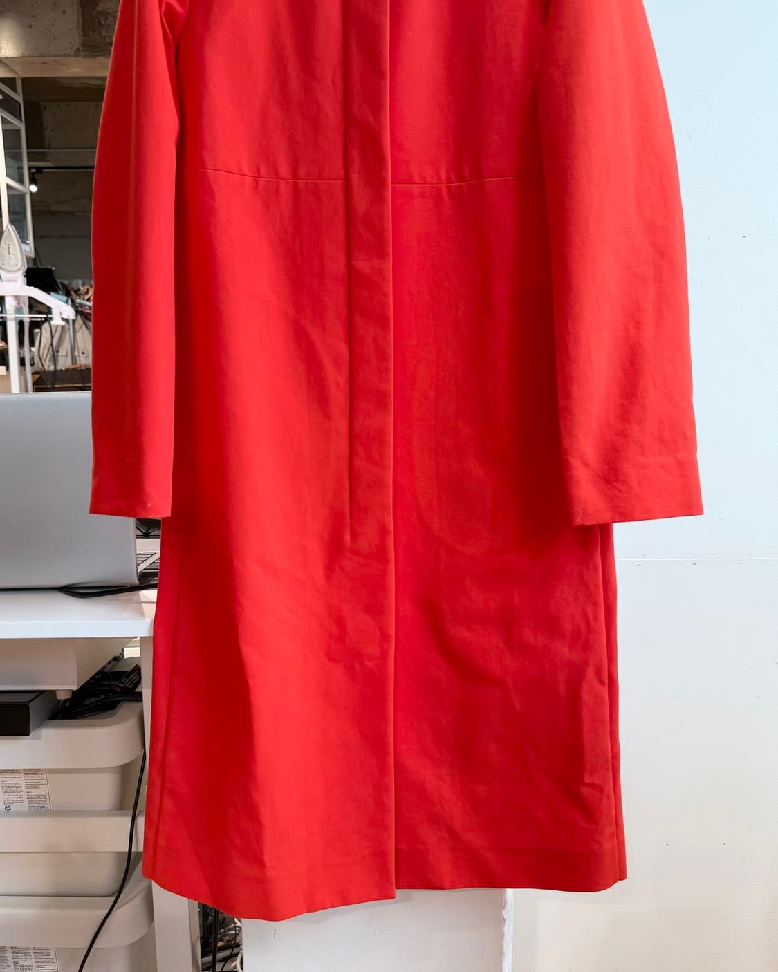 질샌더 오렌지 코튼 싱글 코트  상품이미지6