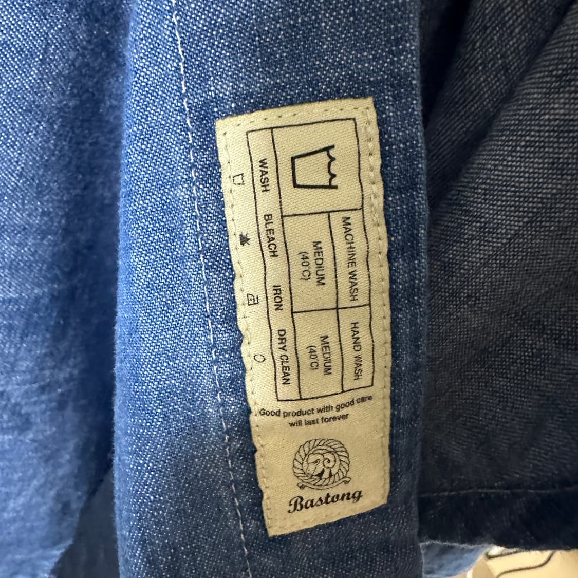 바스통 데님 셔츠 상품이미지6