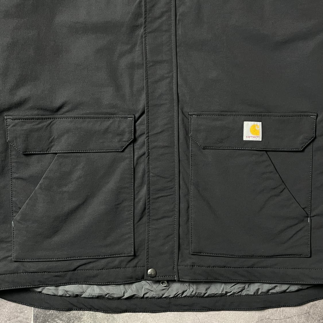 CARHARTT 칼하트 빈티지 블랙 후드 워크 자켓 A00840 상품이미지4