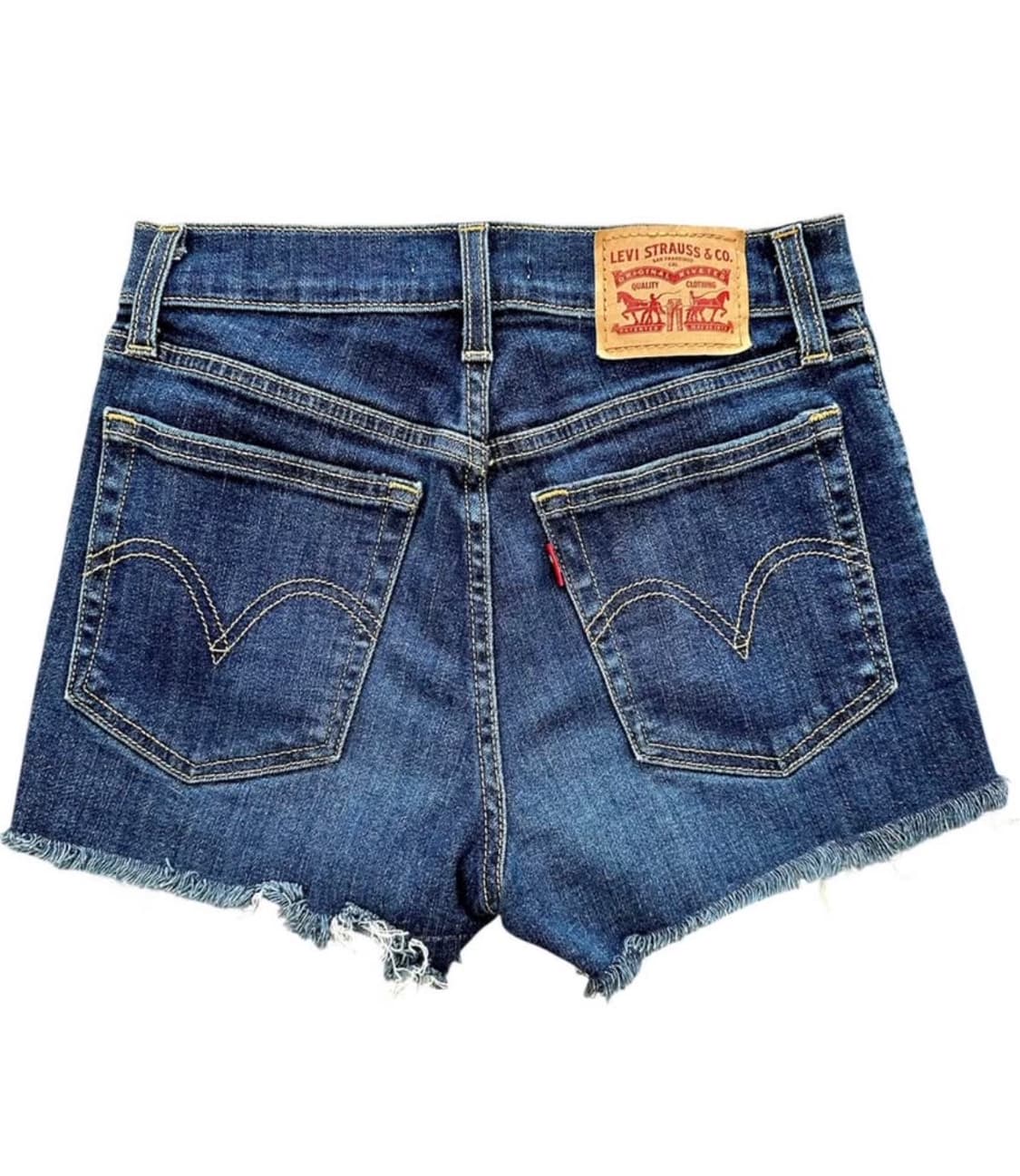 예약판매🩵 리바이스 하이라이즈 데님 숏츠 (Size 25) 상품이미지1