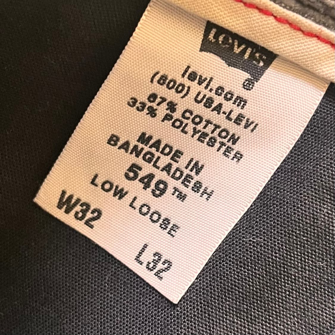 리바이스 549 코듀로이 코튼팬츠 W32 L32 상품이미지5