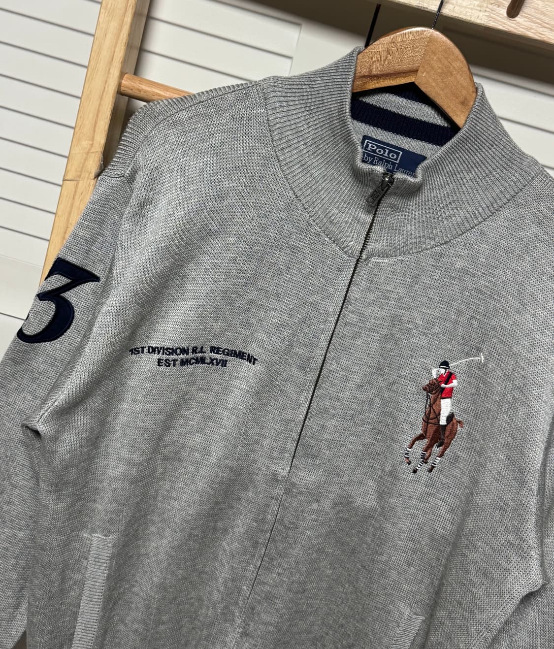 XL 폴로 랄프로렌 빅포니 니트 집업 자켓 상품이미지4