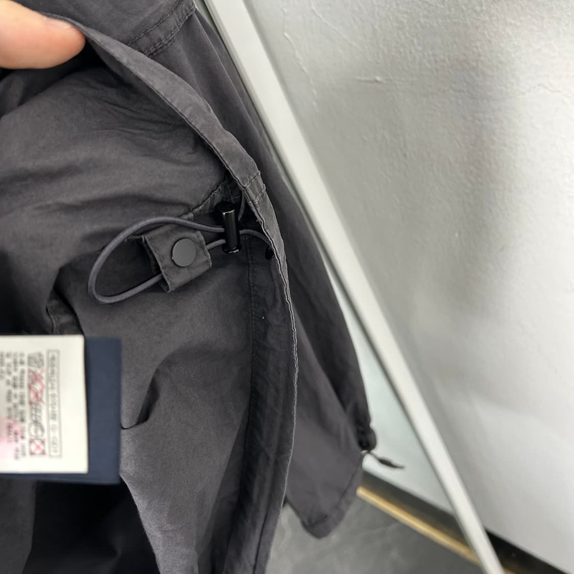 준지 22SS 가먼트다이드 엘라스틱 후드 아노락 상품이미지8