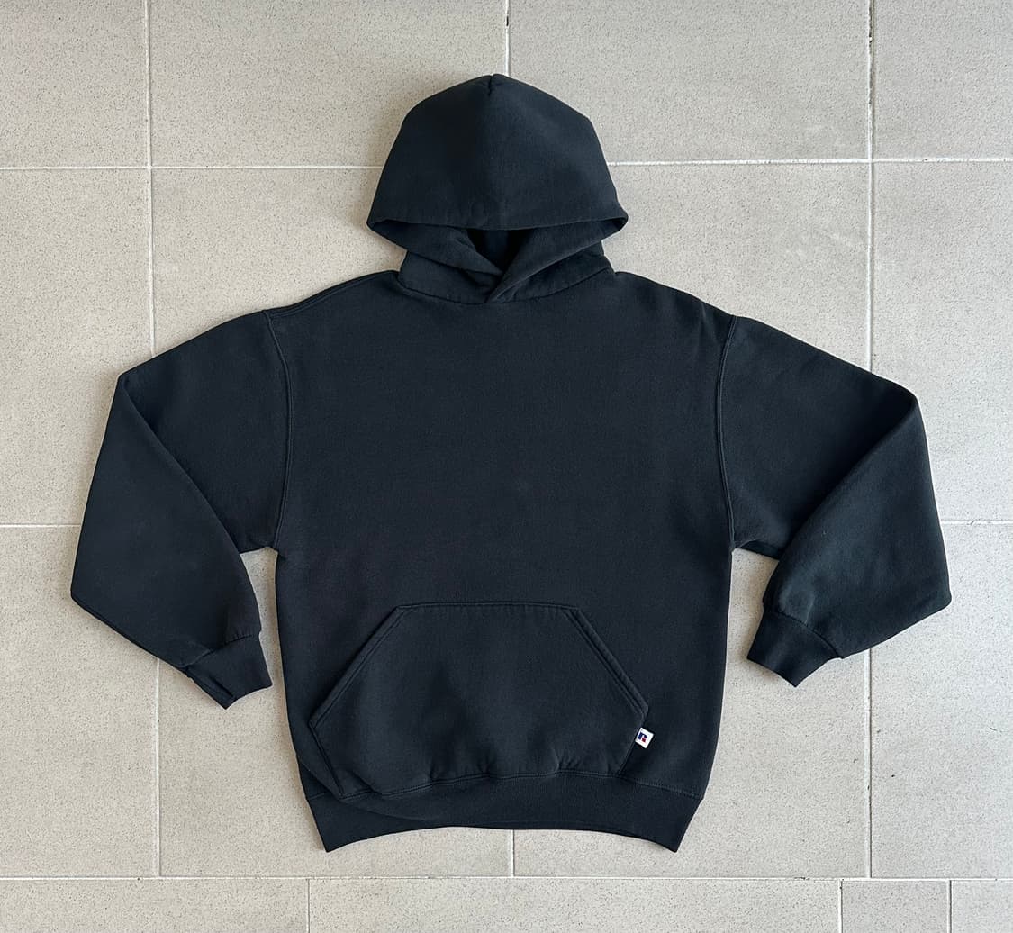 90s 빈티지 러셀 후드 블랙 M USA 상품이미지1