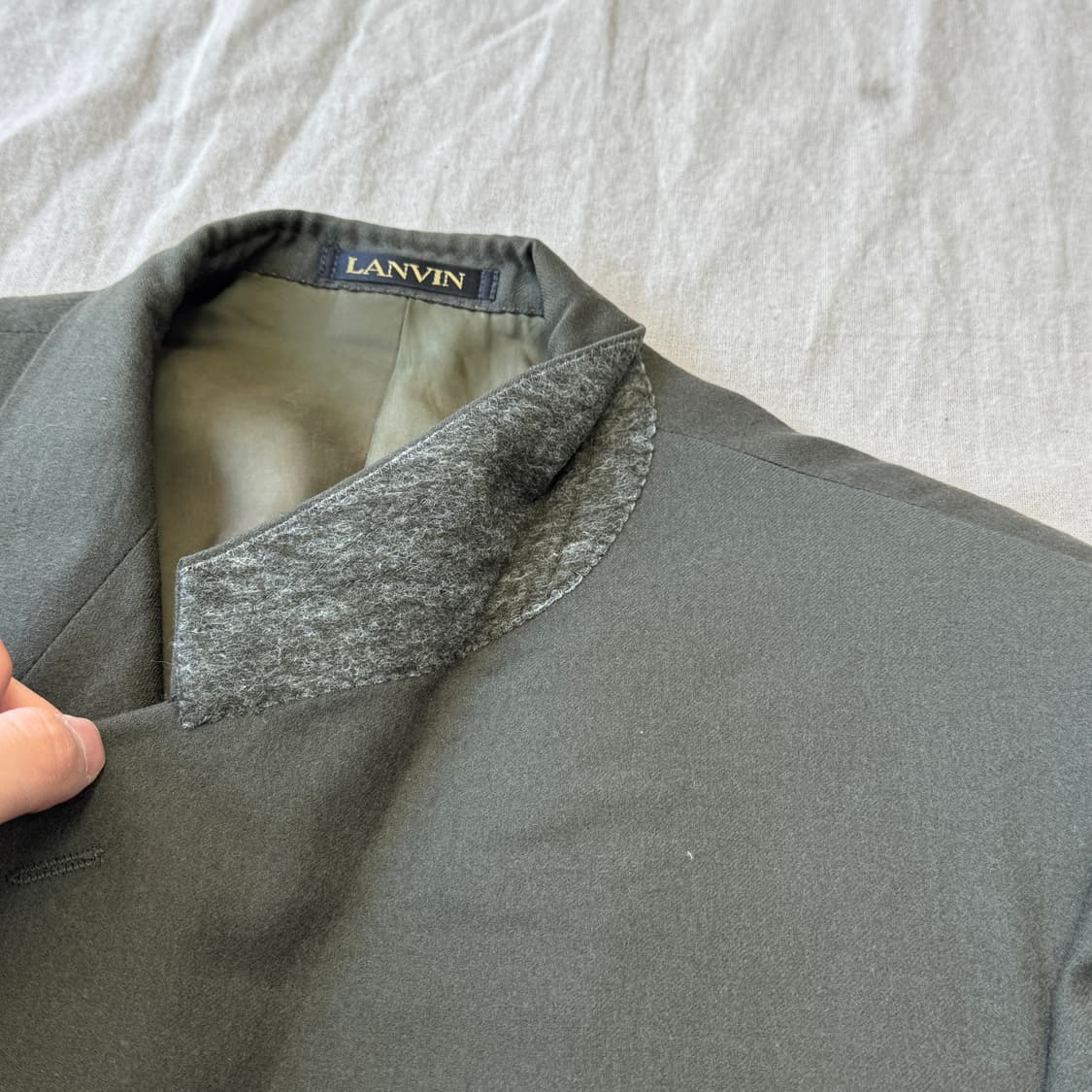 랑방 90s 카키 블레이저 자켓100 상품이미지5