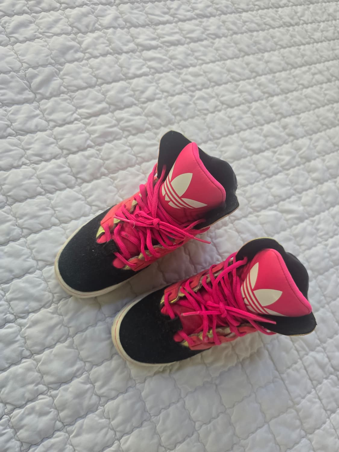 아디다스 하이탑 블랙|핑크 상품이미지2