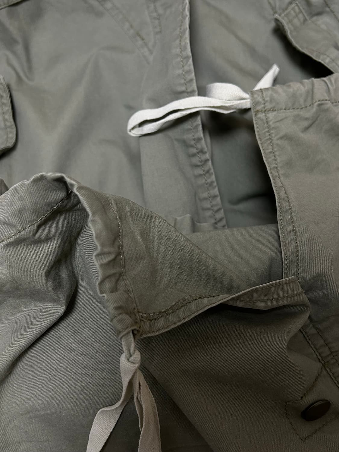 밀리터리 카키 풀집업 후드 멀티 포켓자켓 상품이미지8