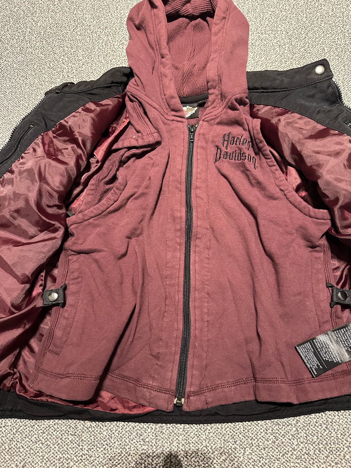 할리데이비슨 여성 나일론 라이더 자켓 s 상품이미지5