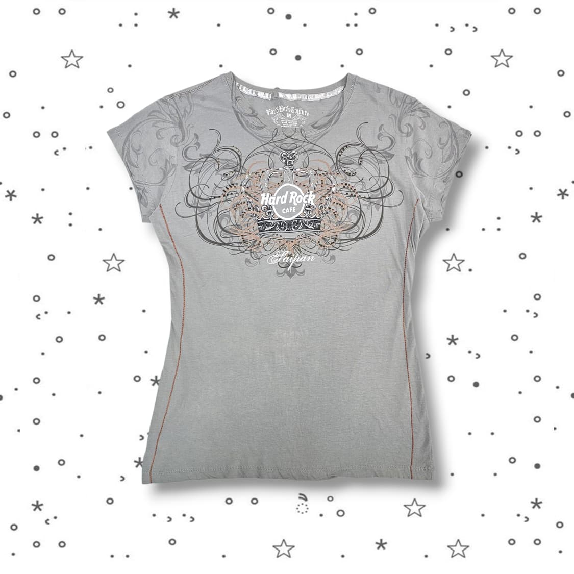 M Hard Rock cafe 하드락 카페 슬림 반팔 티셔츠 상품이미지1