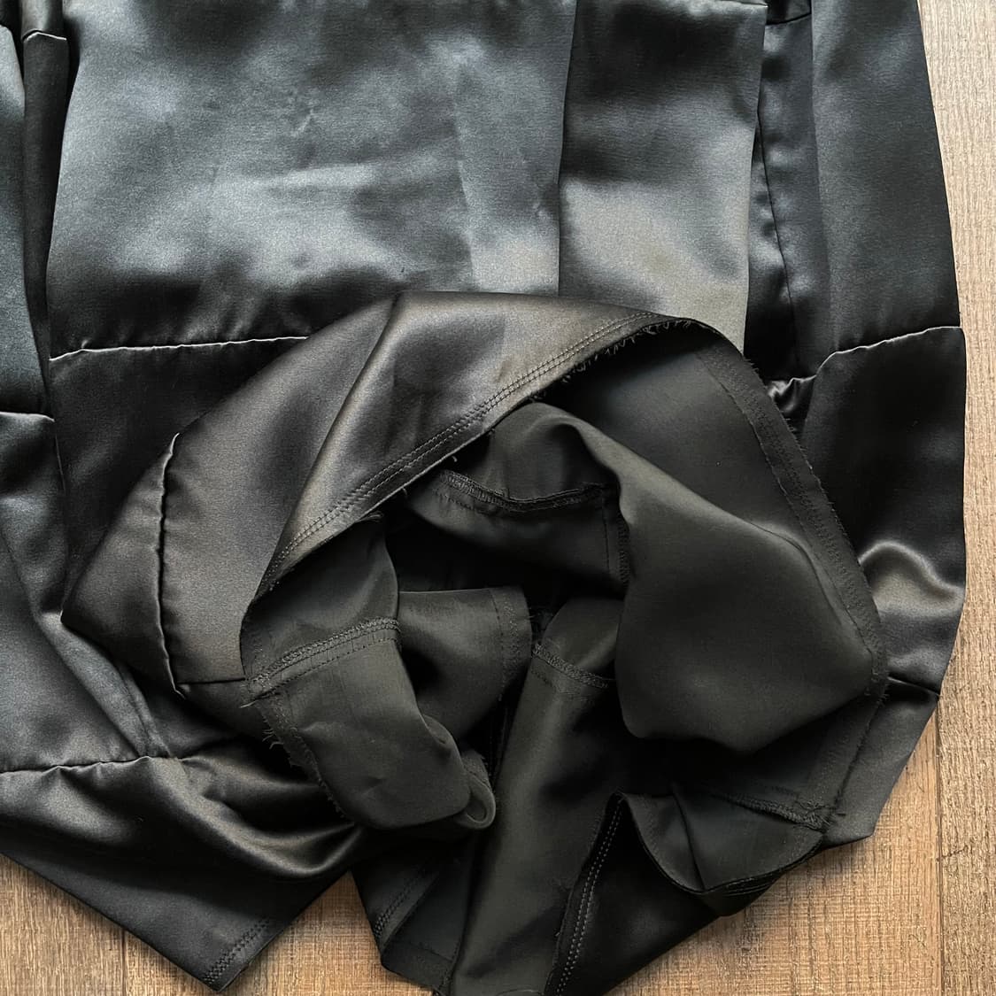 Satin Patchwork Transformed Skirt 상품이미지3