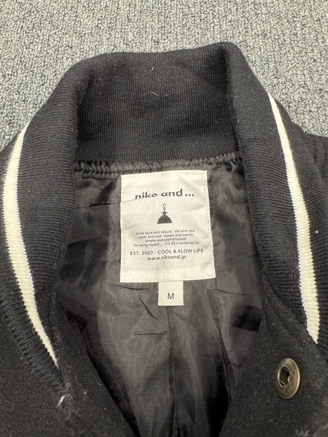 Niko and 빈티지 울 바시티자켓 상품이미지5