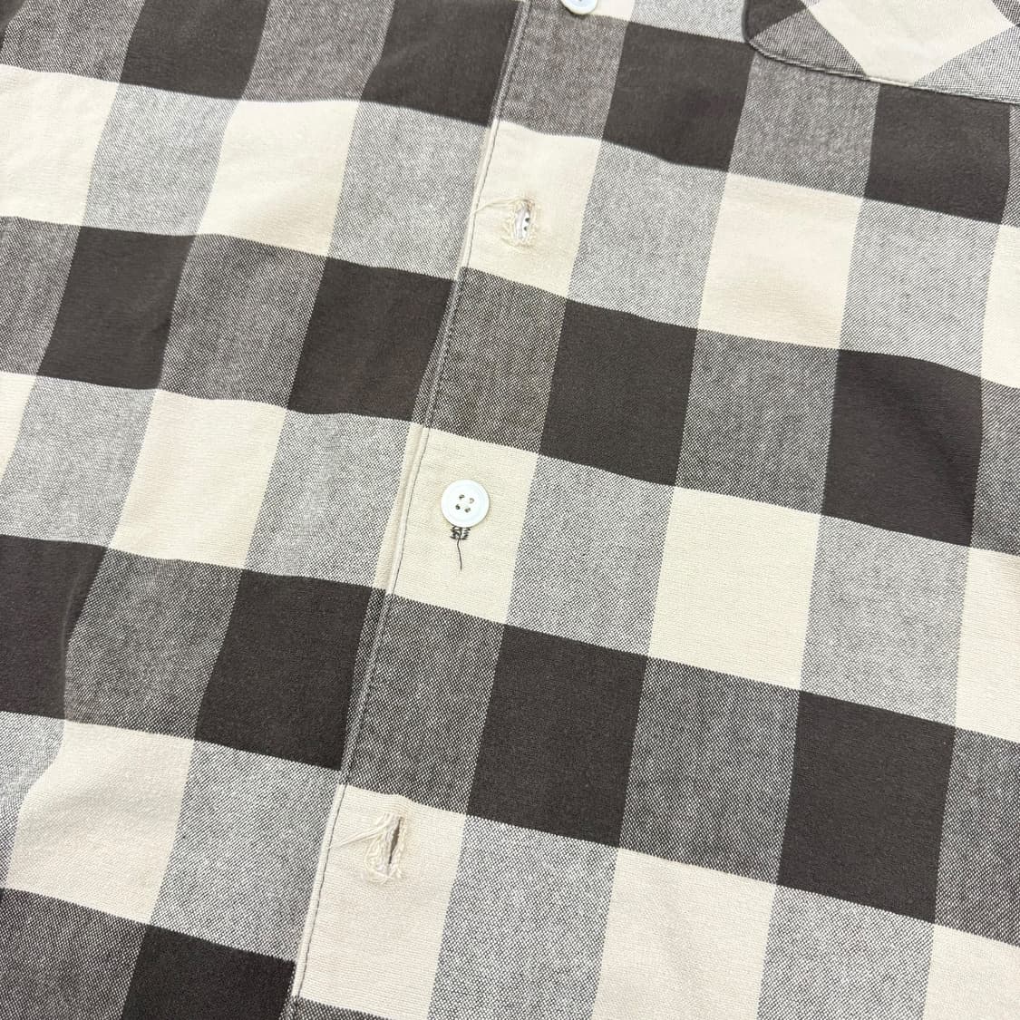 90‘s 슈프림 버팔로 베이지 브라운 체크셔츠  상품이미지8