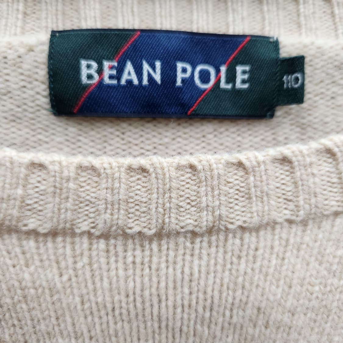 빈폴 로고 베이지 니트 XL 상품이미지4