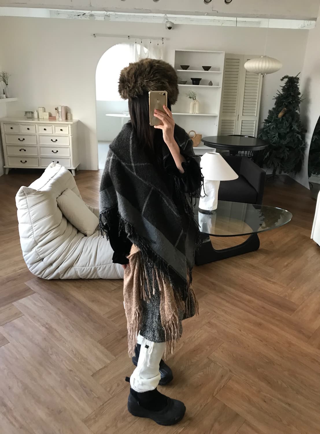 vintage tassel scarf 상품이미지7