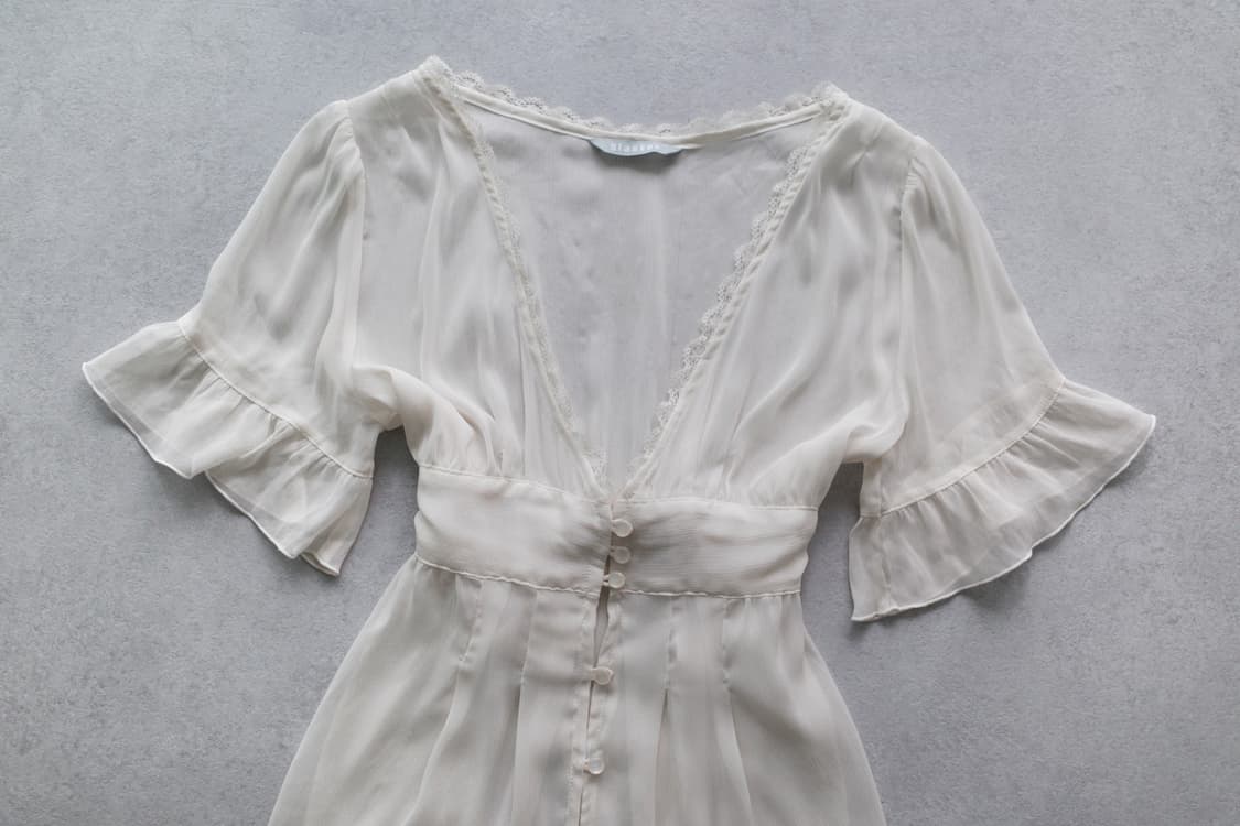 lace tie blouse 상품이미지3