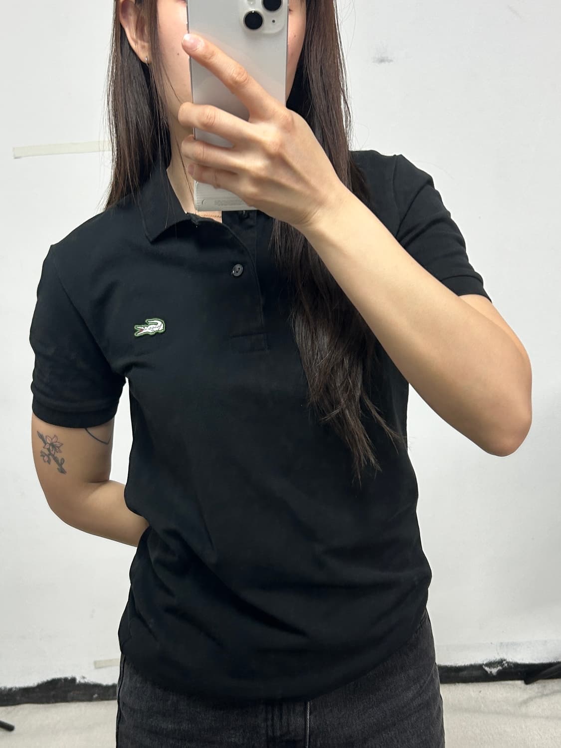 라코스테 카라 티셔츠 블랙 상품이미지2