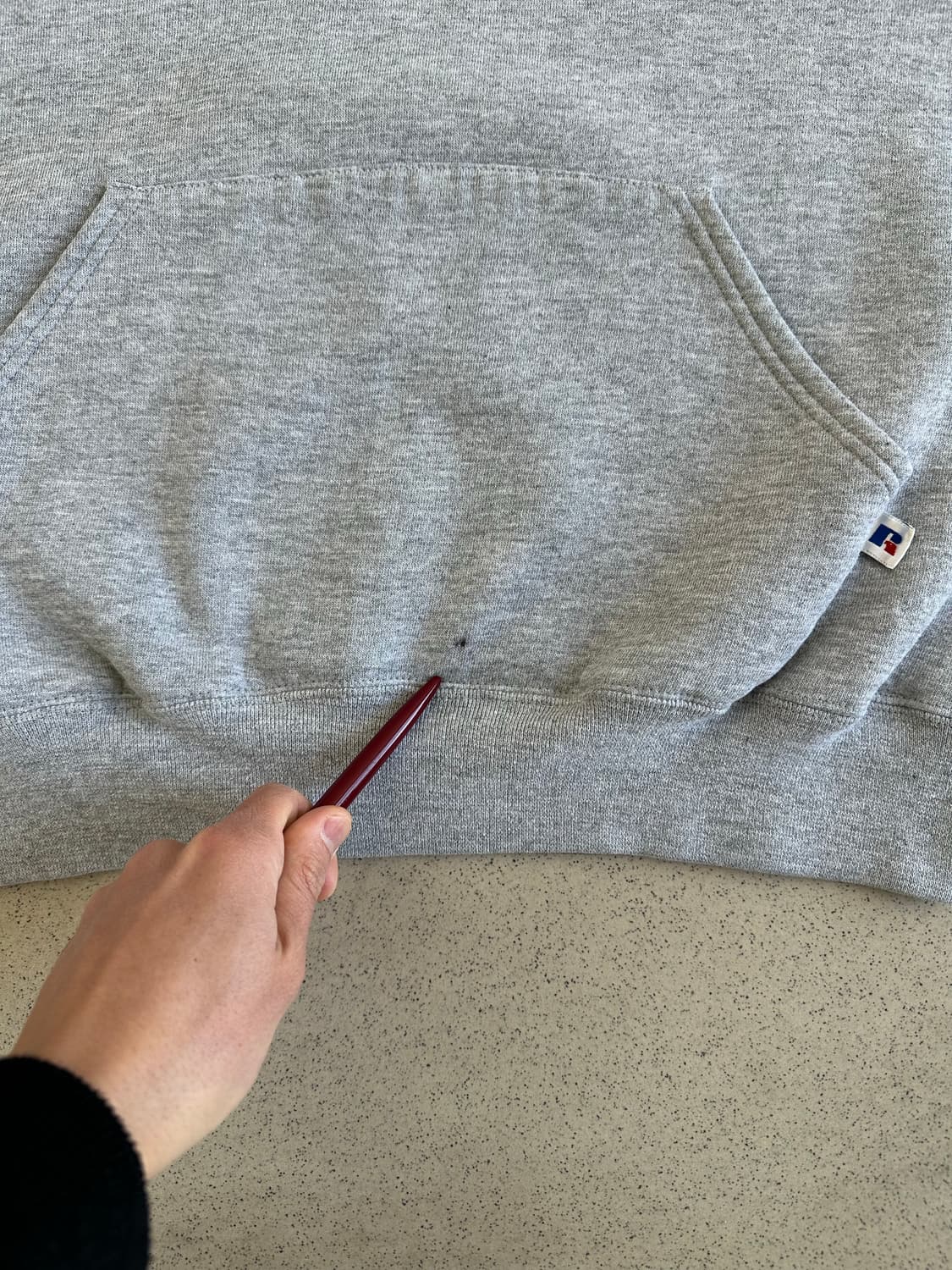 90s 빈티지 러셀 후드 그레이 L USA 상품이미지6