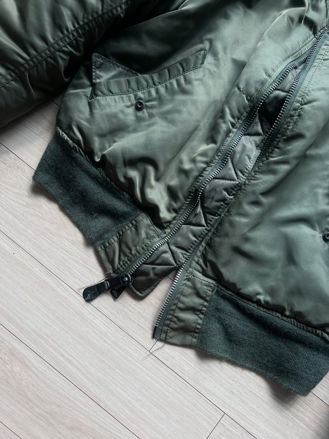 90s 알파인더스트리 ma-1 카키 상품이미지5