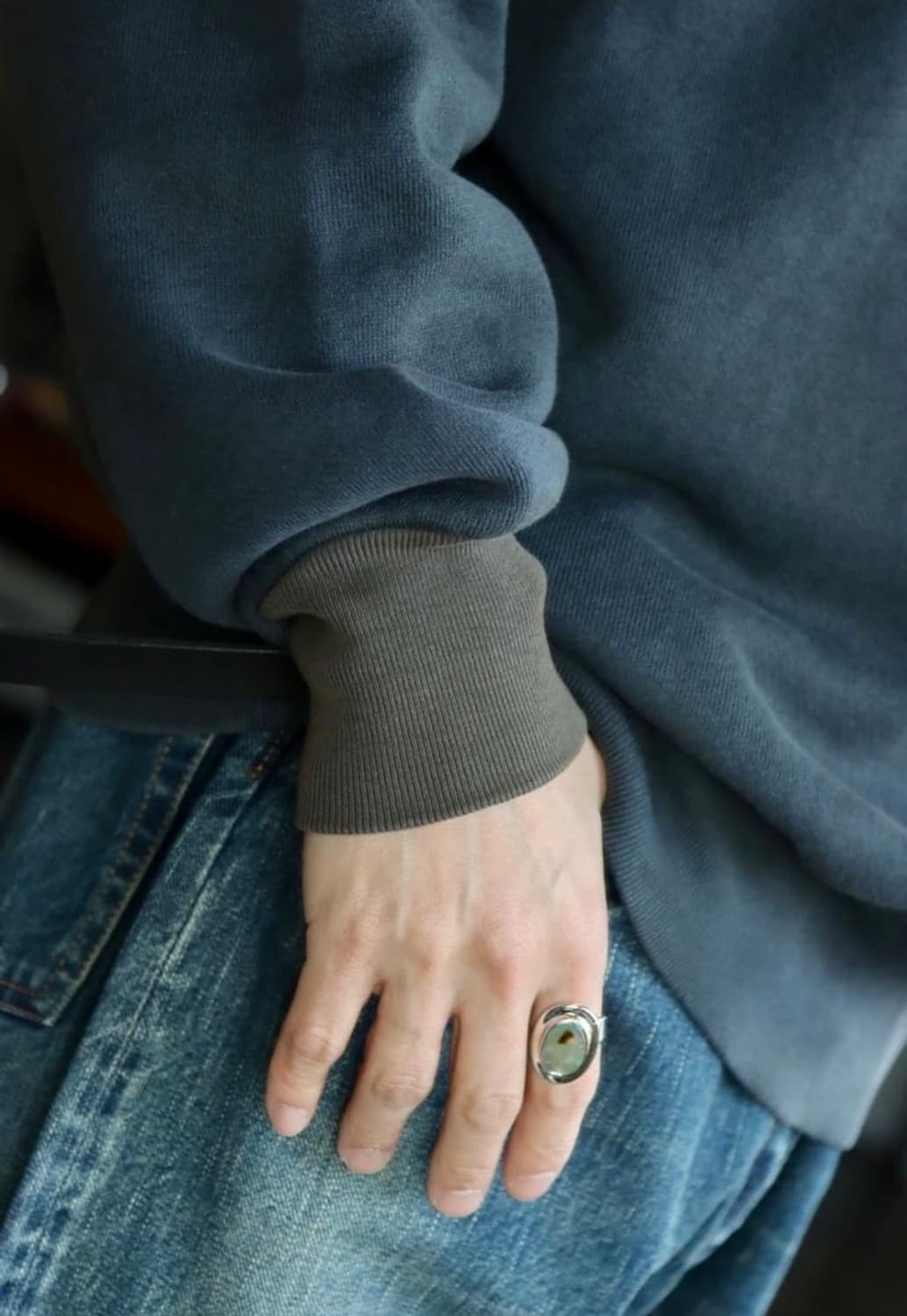 [2] 아프레쎄 스웻 네이비 상품이미지3