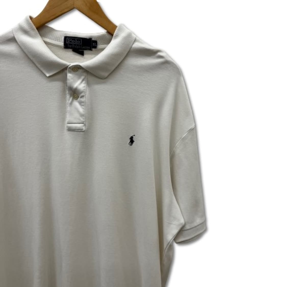 폴로 랄프로렌 반팔 카라 화이트 티셔츠 상품이미지4