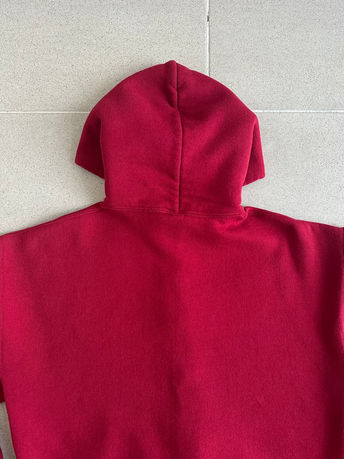 90s 빈티지 러셀 후드집업 레드 L USA 상품이미지5