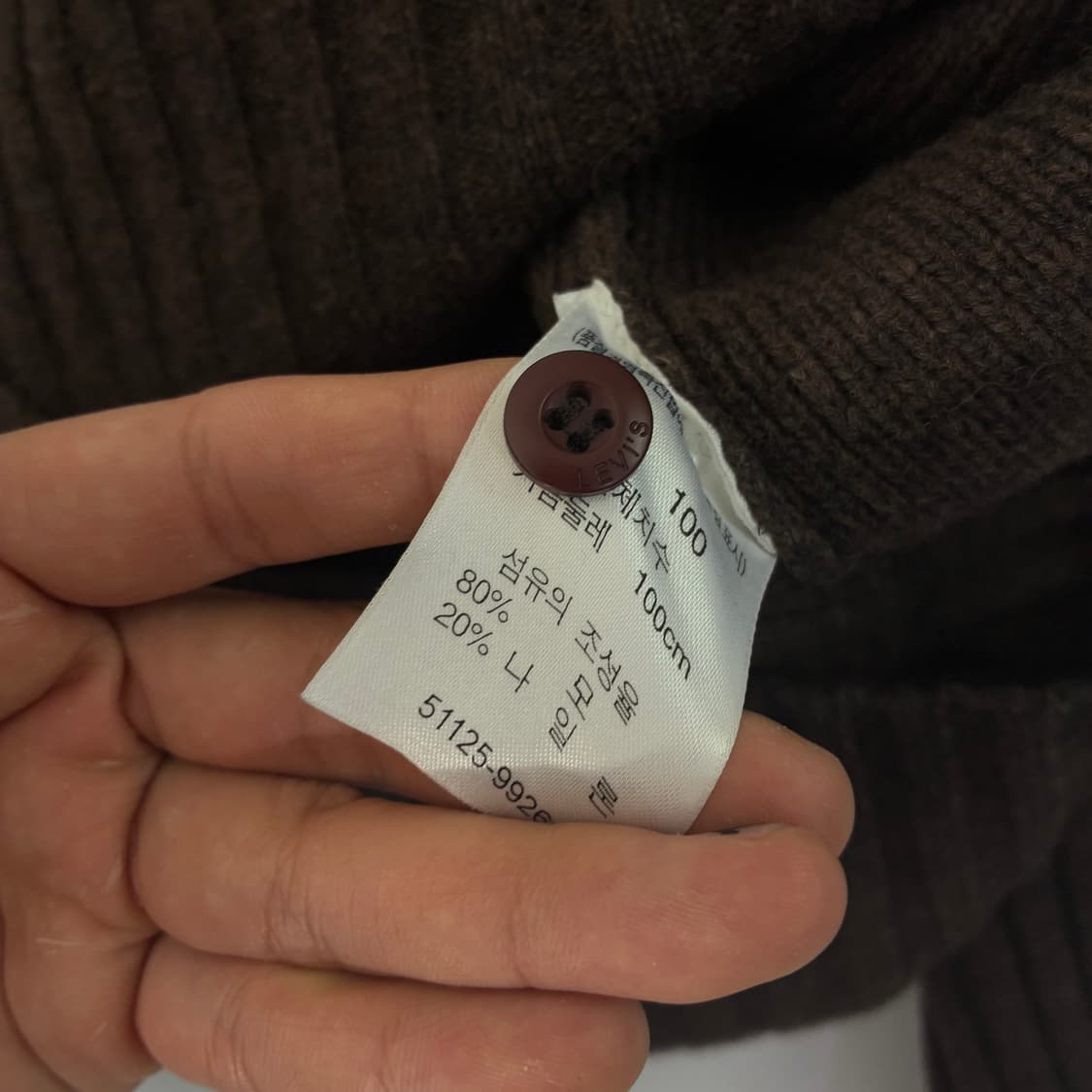 Levi‘s  리바이스 90,s 레드탭 헨리넥 하프버튼 니트 상품이미지8