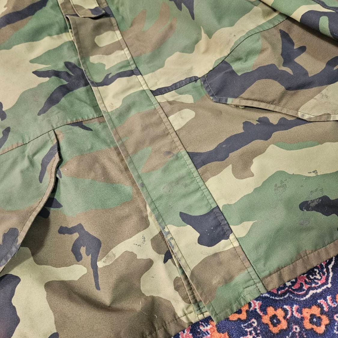 카모플라쥬 빈티지 밀리터리 후드캡 바람막이 자켓 상품이미지9