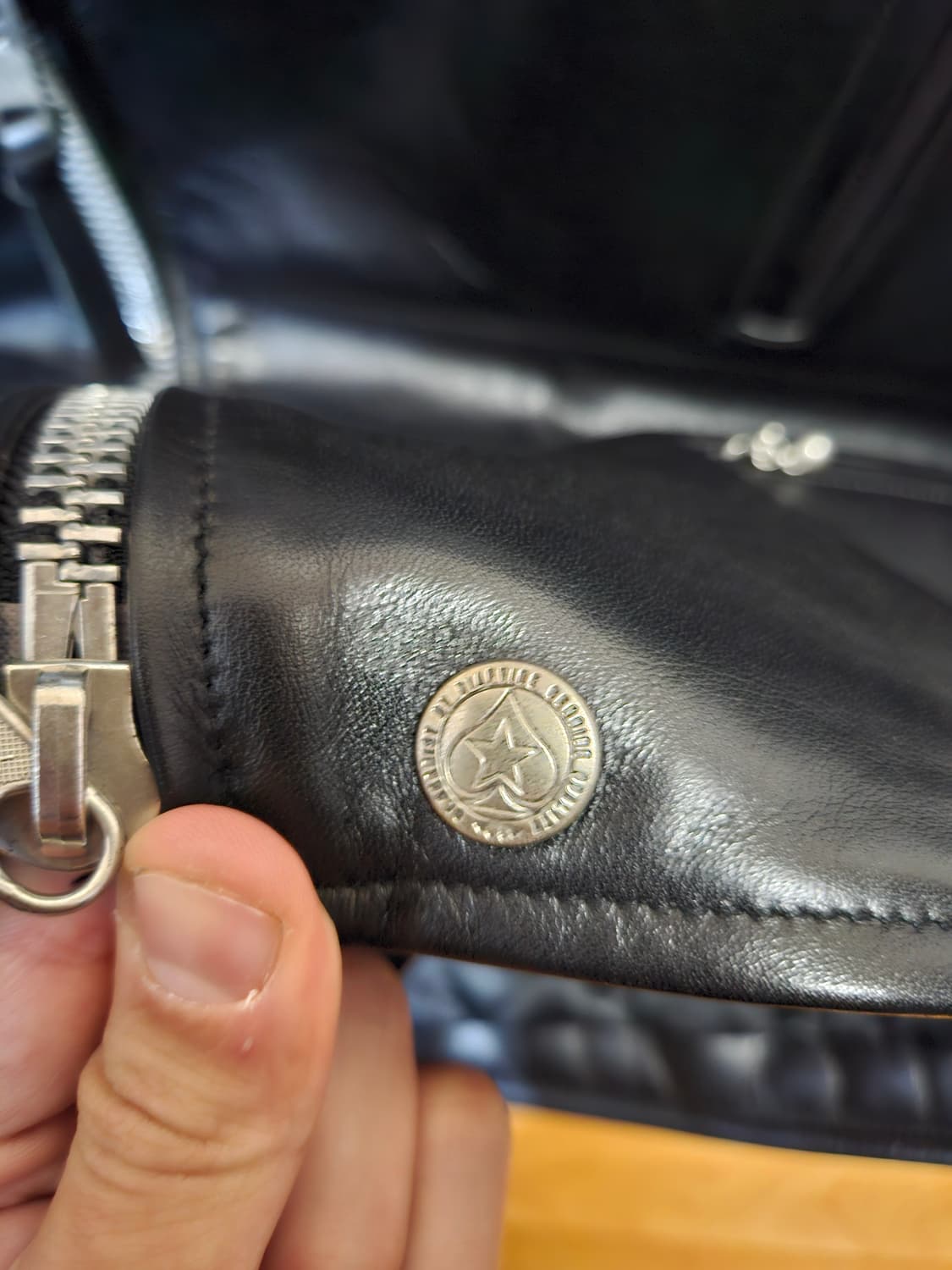 95 M) 디아프바인 라이트닝 Type1 무스탕 가죽자켓 상품이미지6