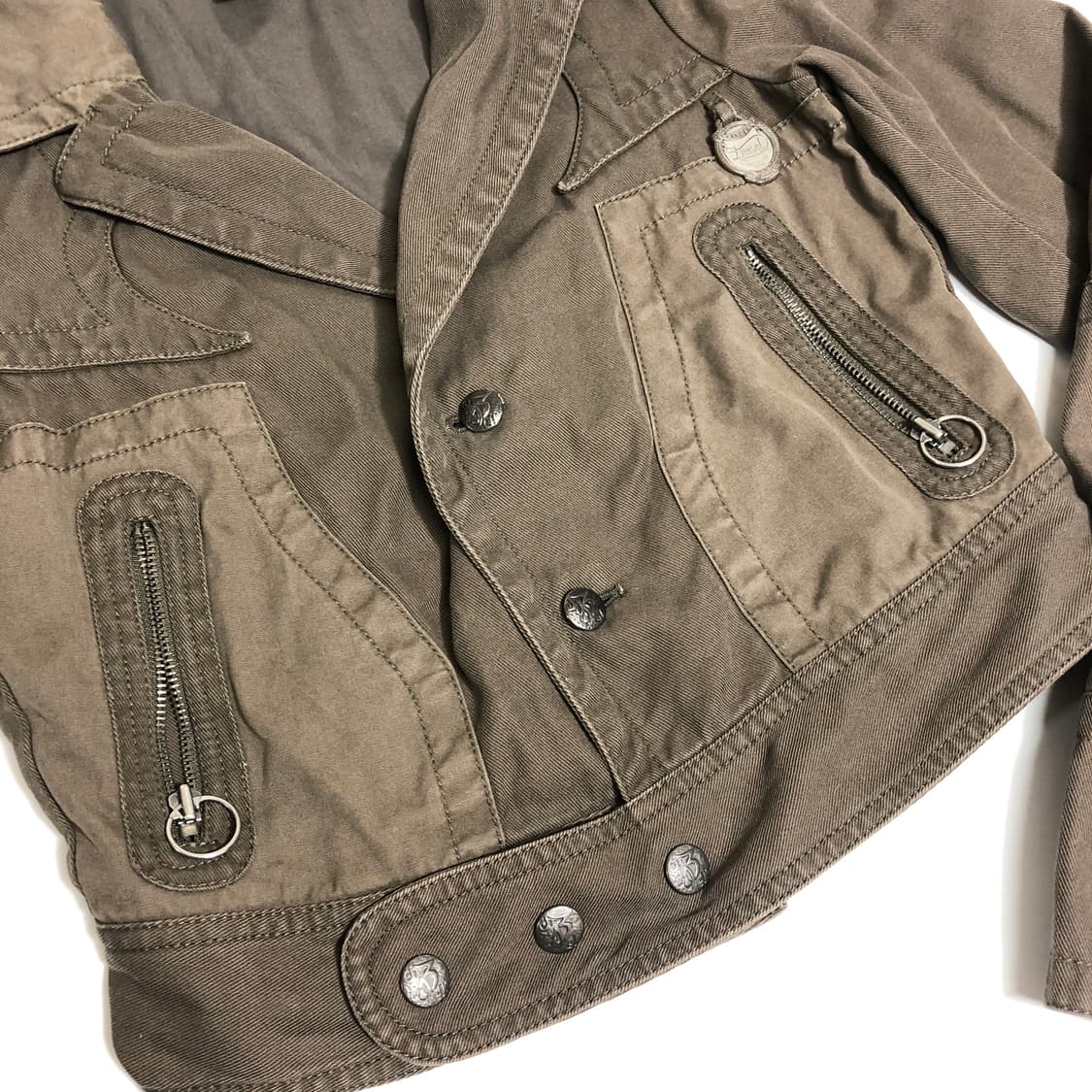 디젤 y2k 빈티지 크롭 라이더자켓 M 상품이미지6