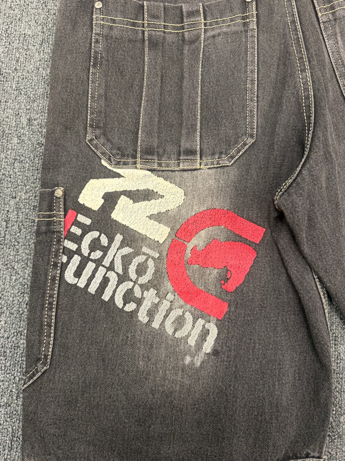 m)ecko unltd 빈티지 버뮤다 데님팬츠 상품이미지5