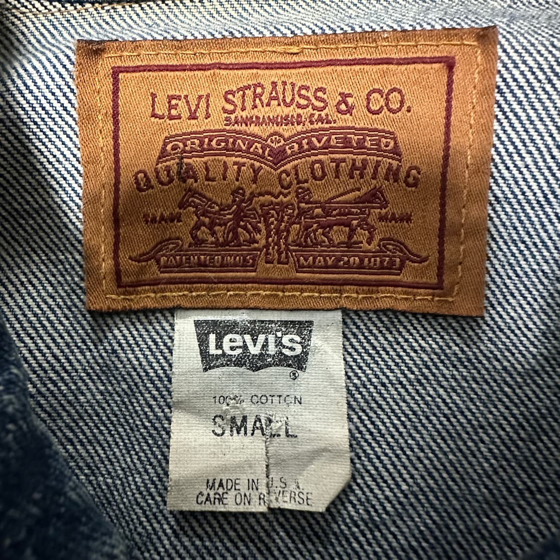 LEVI'S 77593 90's usa made denim jacket 상품이미지4