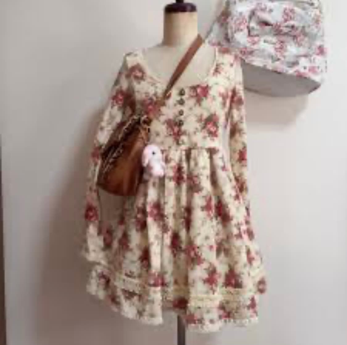 택포•빈티지 lizlisa 리즈리사 핀터깔 히메카지 플로럴 원피스 상품이미지2