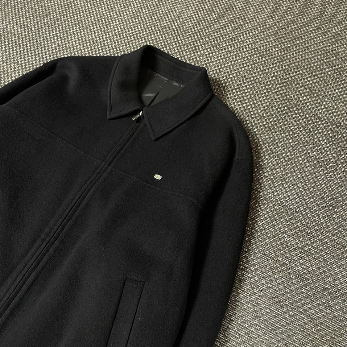 라코스테 블랙 캐시미어 블루종 자켓 105 상품이미지5