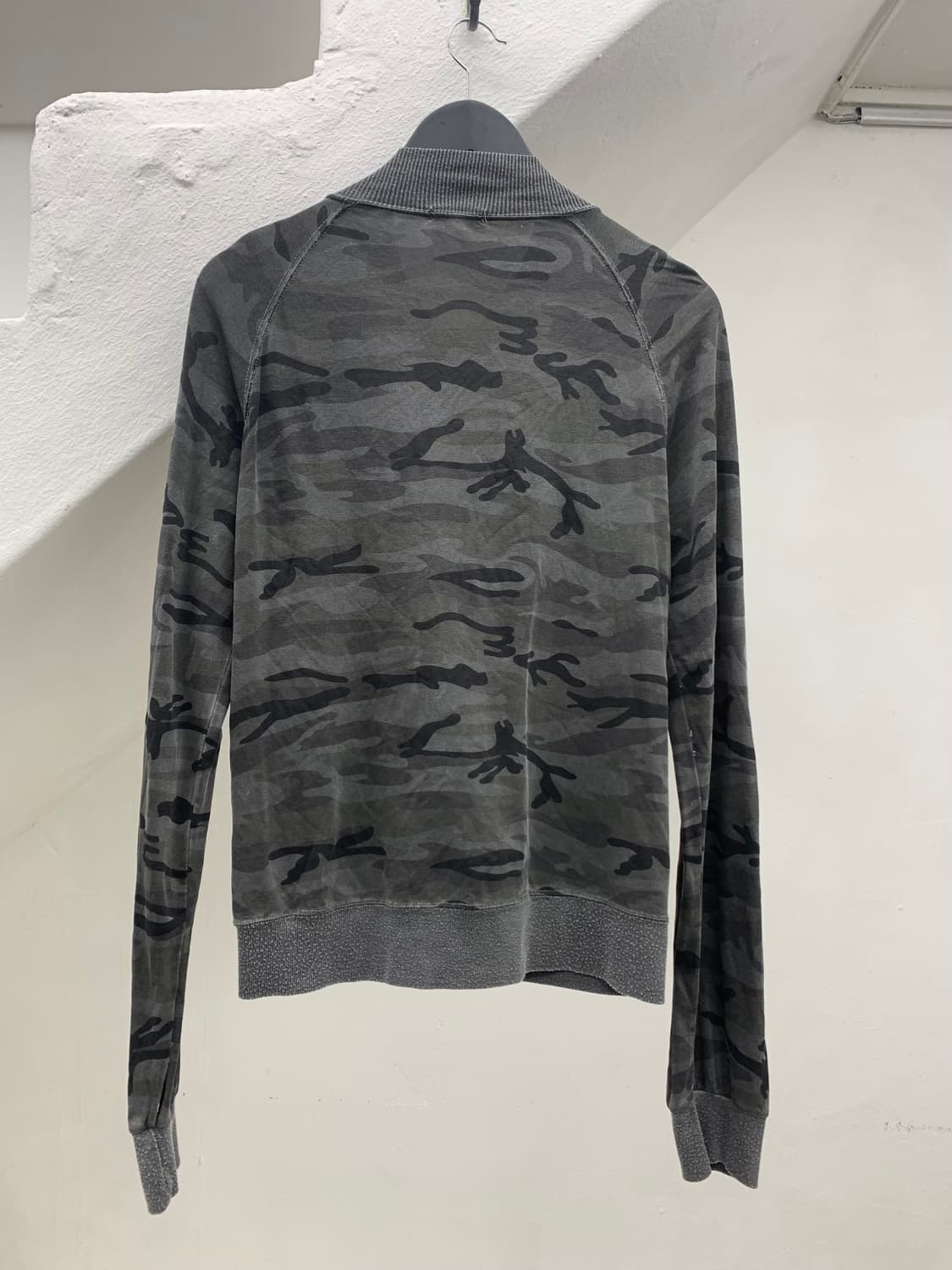 Camo pattern shirring detail jacket  상품이미지7