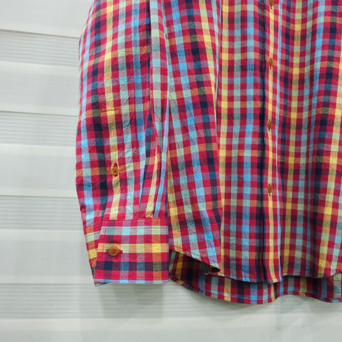 비비안웨스트우드 맨 린넨혼방 체크셔츠- 50 상품이미지4