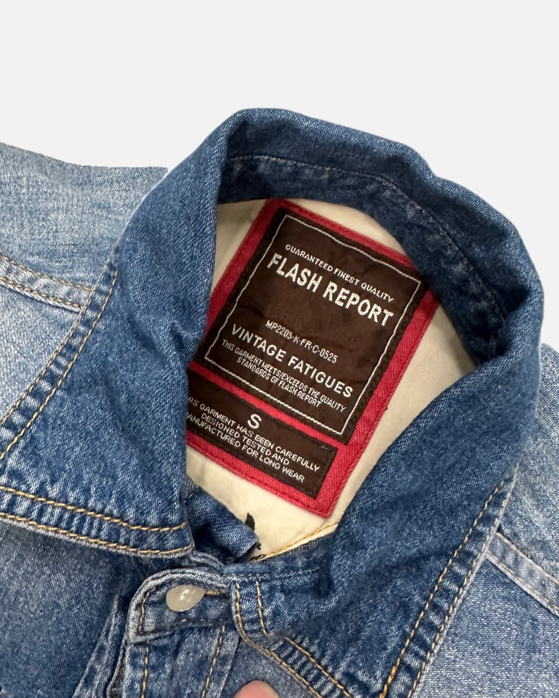 vintage western detail denim shirt 상품이미지4