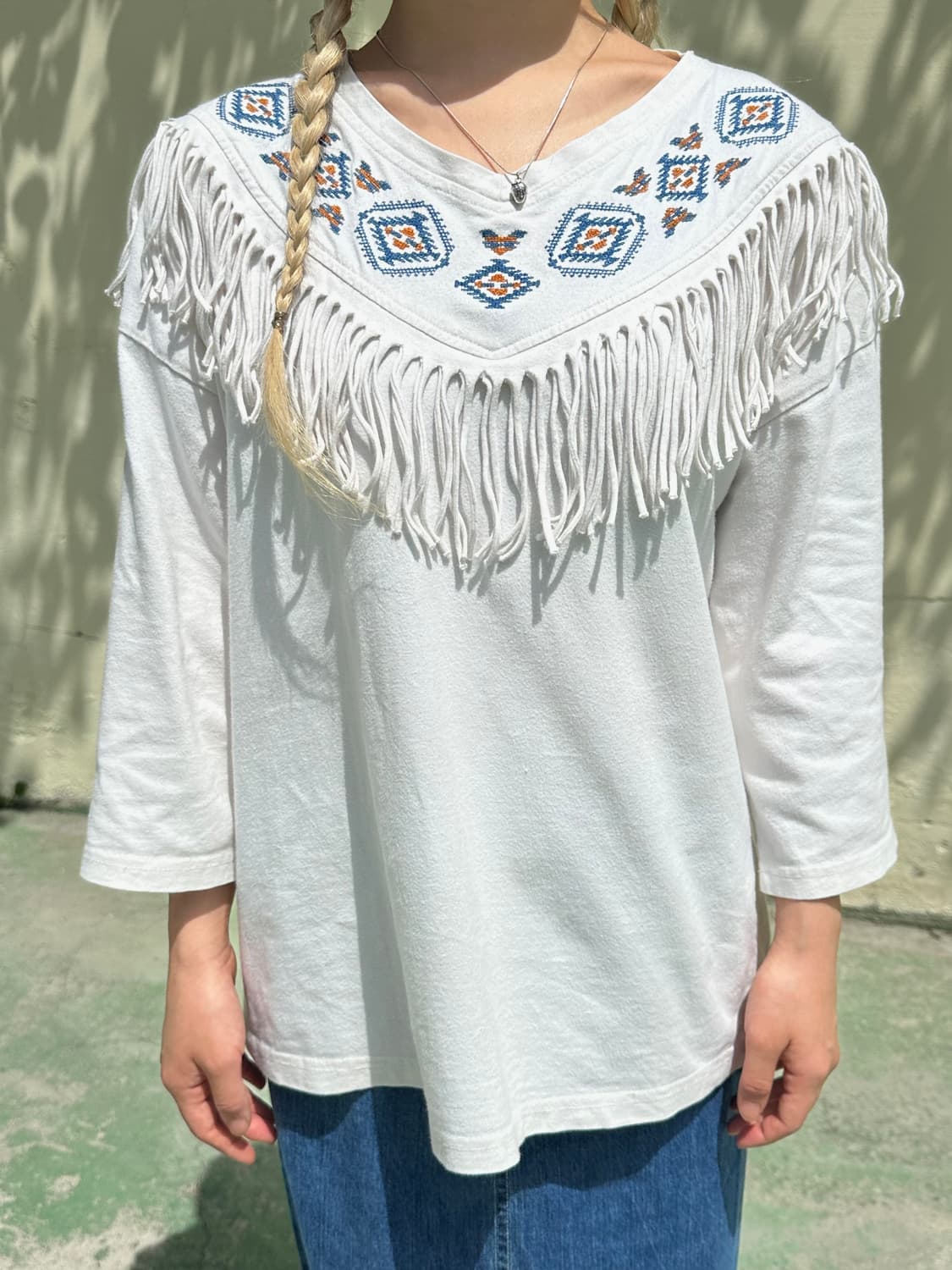 에스닉 프린지 티셔츠 상품이미지1