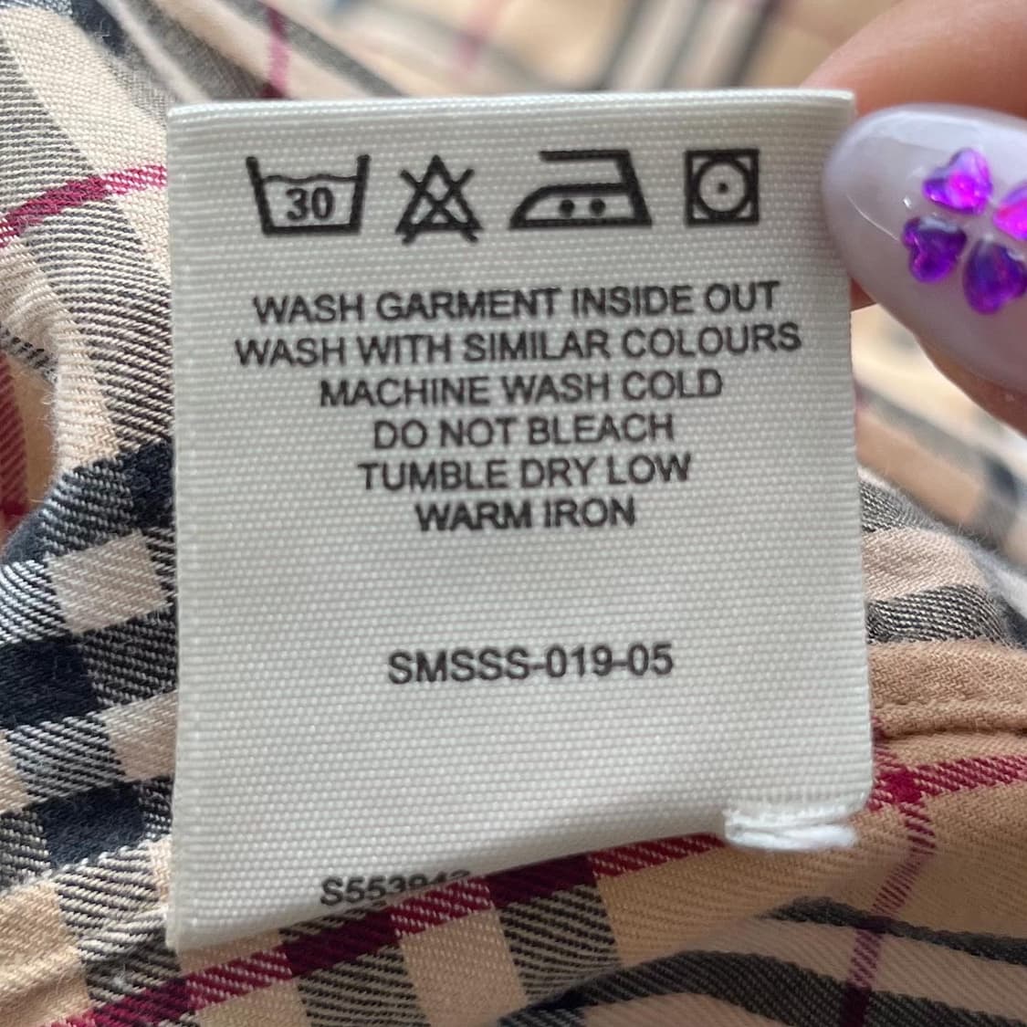 버버리 오리지널 베이지 오버사이즈 노바체크 하프셔츠 상품이미지8