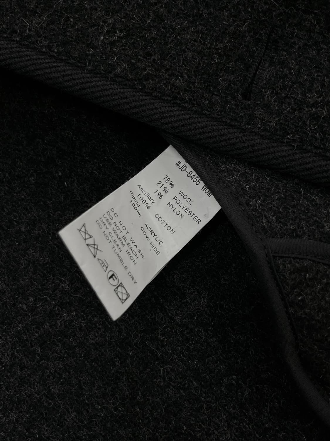 DANTON 단톤 울 숏코트 다크그레이 38 상품이미지8