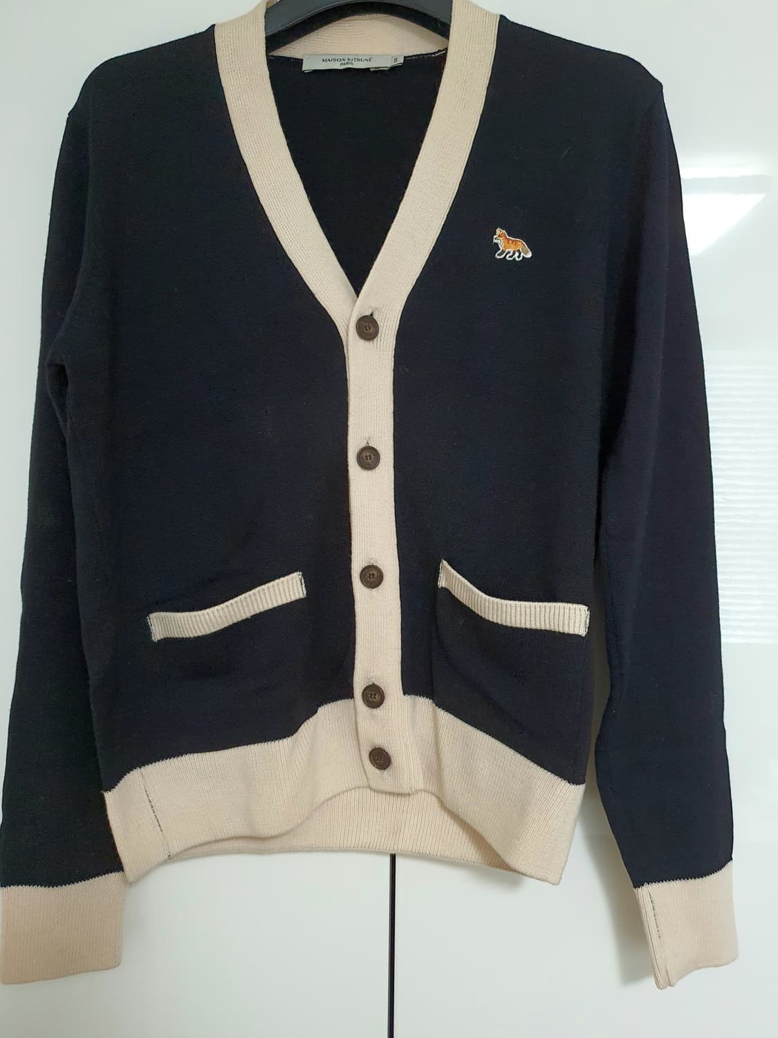 메종 키츠네 베이비 폭스 패치 가디건 xxs 새상품 상품이미지6