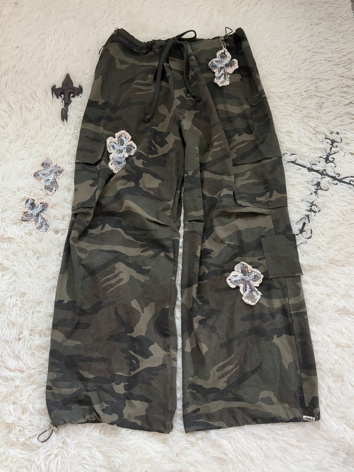 hurtmade military camo cross loose fit p 상품이미지1