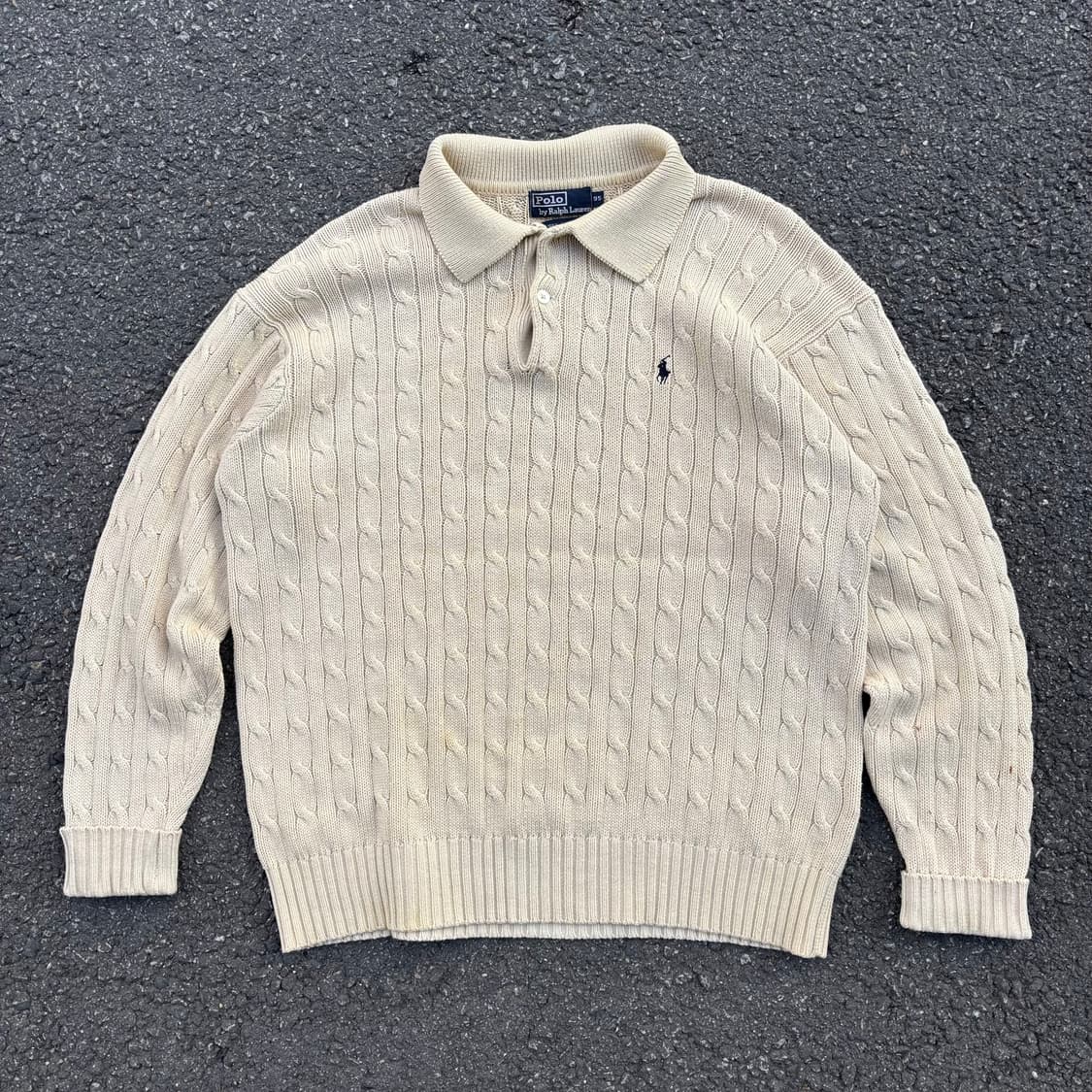 90년대 폴로 랄프로렌 케이블 니트 상품이미지1