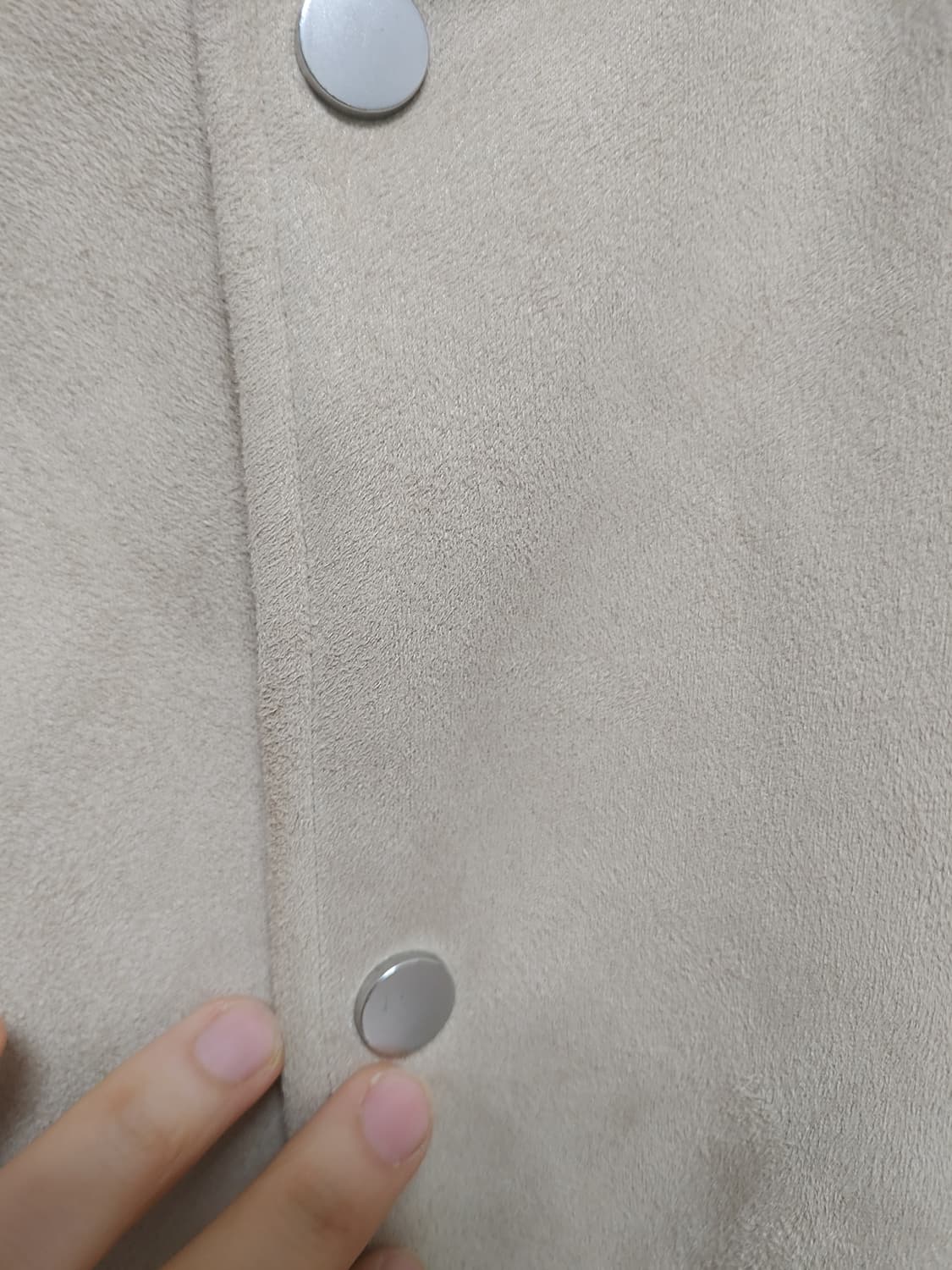 자라 베이지 스웨이드 스타디움 자켓 -L사이즈 상품이미지5