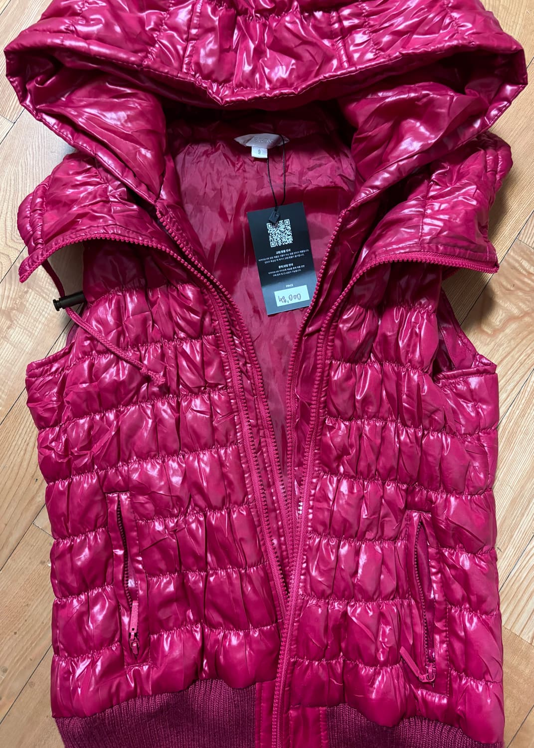 일본 빈티지 cele gossip 후드 여성 패딩조끼 상품이미지1