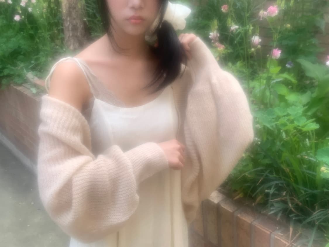 Bolero loose knit cardigan(pink) 상품이미지1