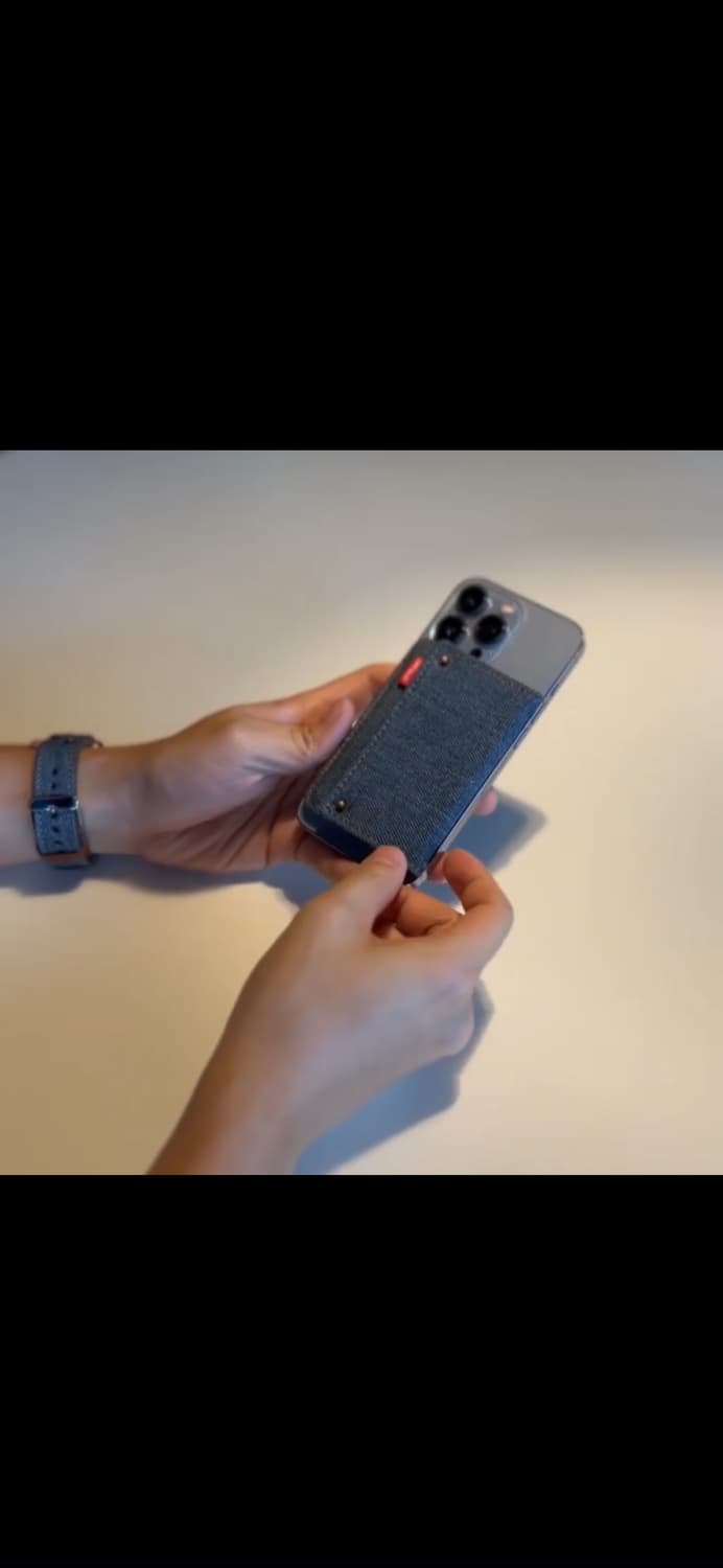 CITYPLANET 데님 아이폰 맥세이프 카드지갑 새상품 상품이미지5