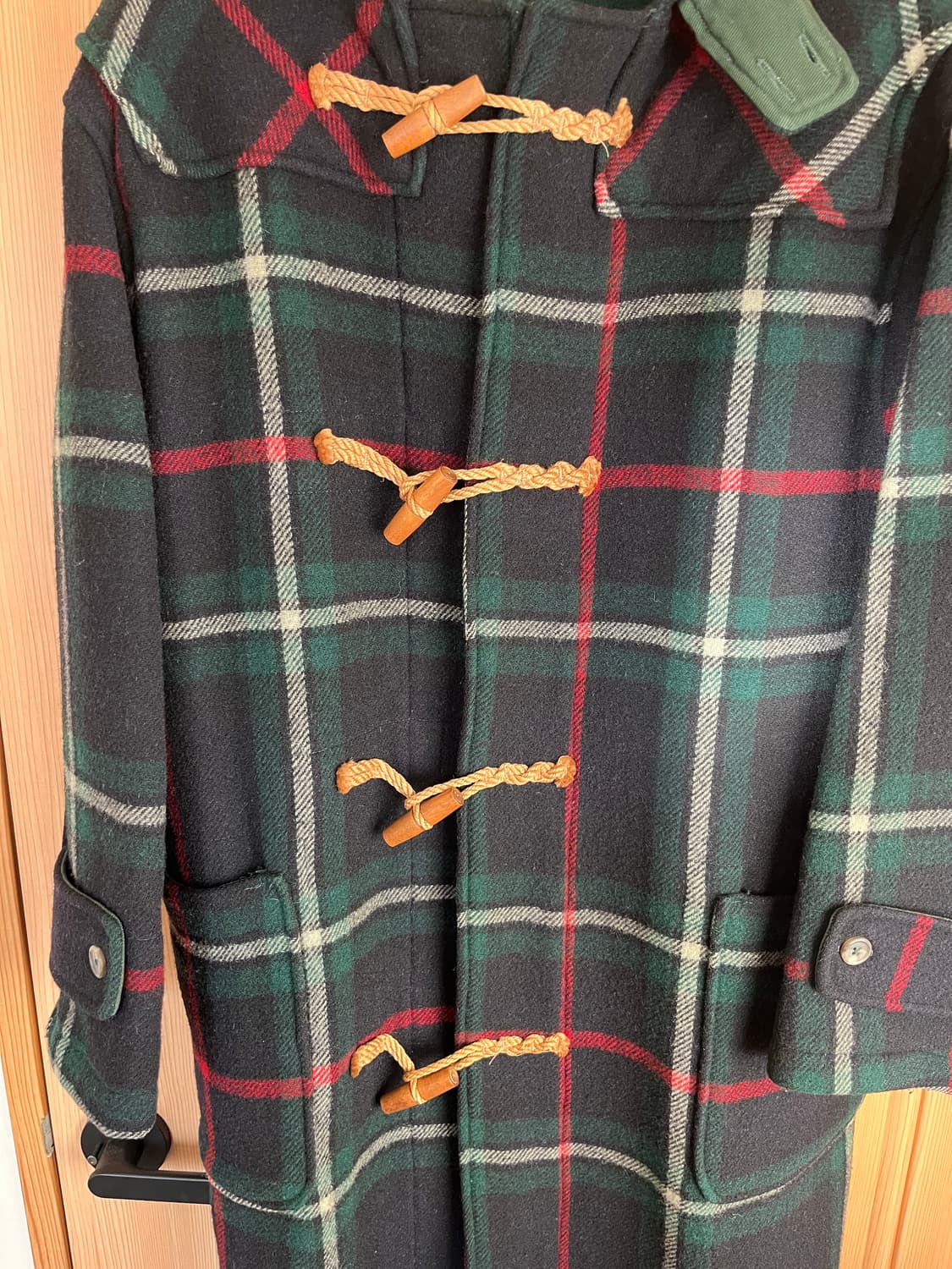 폴로 랄프로렌 체크 롱 더플 코트 상품이미지4