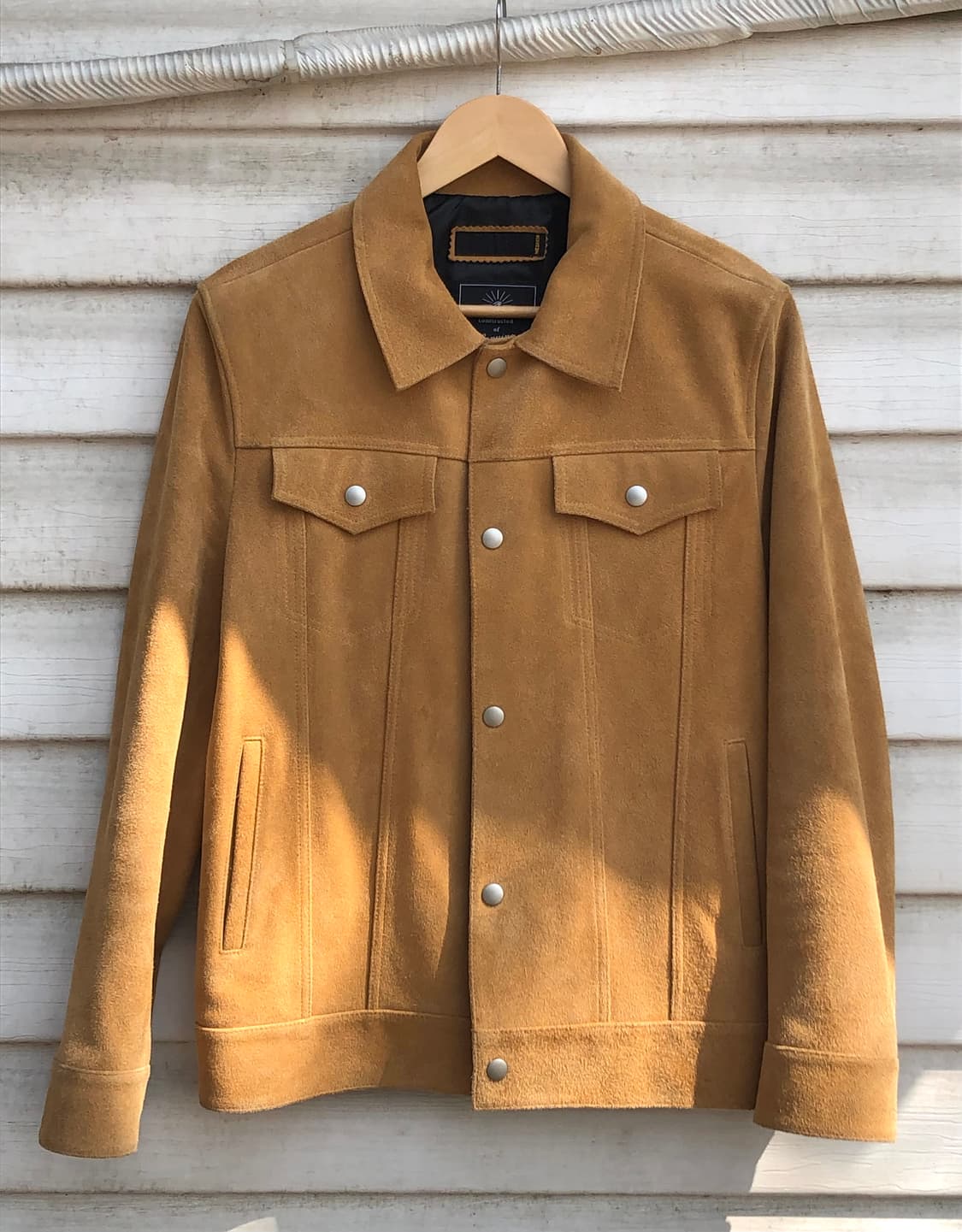 grand vision  카우하이드 레더 트러커자켓 상품이미지2